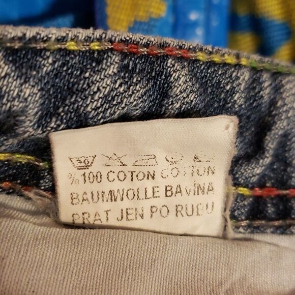 Diesel Crystal Embellished Jeans Straight Leg 32 - Picture 13 of 13